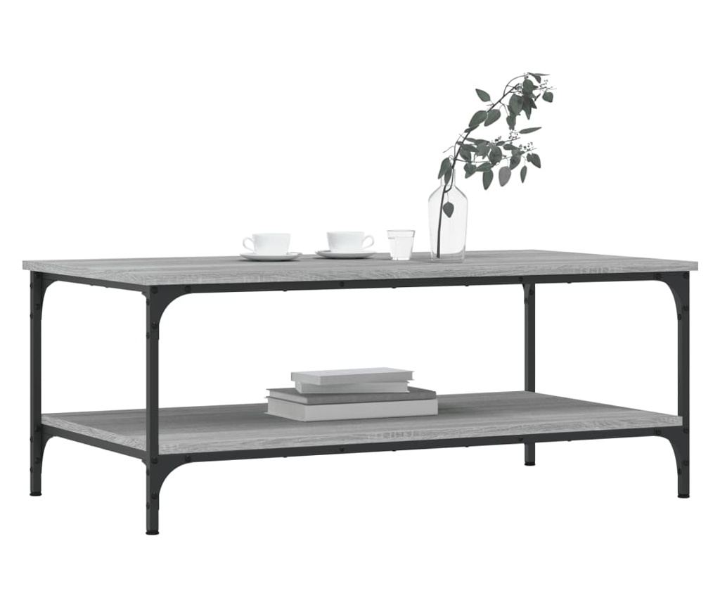 Stolić za kavu, siva sonoma, 100x55x40 cm, obrađeno drvo - 3