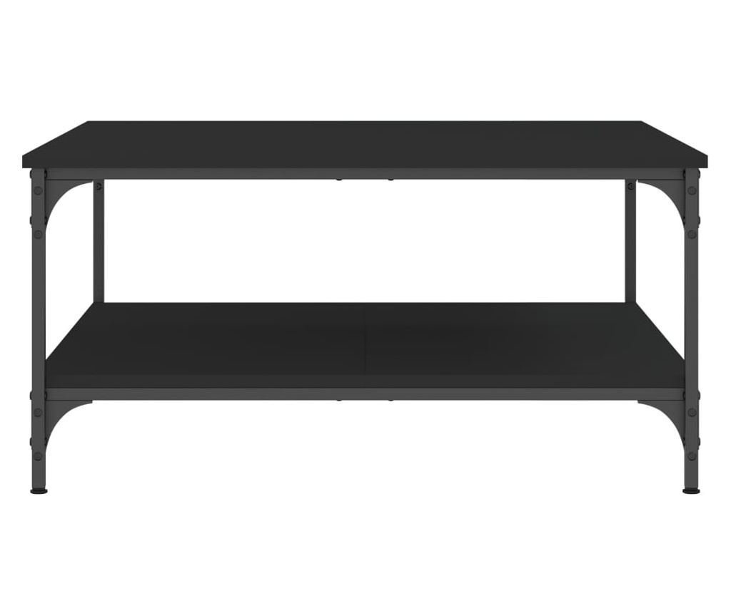 Stolić za kavu, crni, 80x80x40 cm, konstruirano drvo - 5