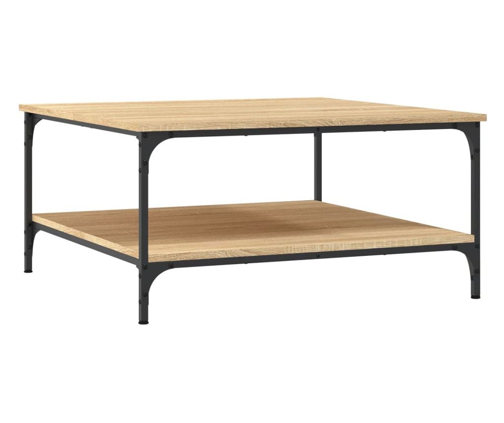 Stolić za kavu, sonoma hrast, 80x80x40 cm, konstruirano drvo - 2