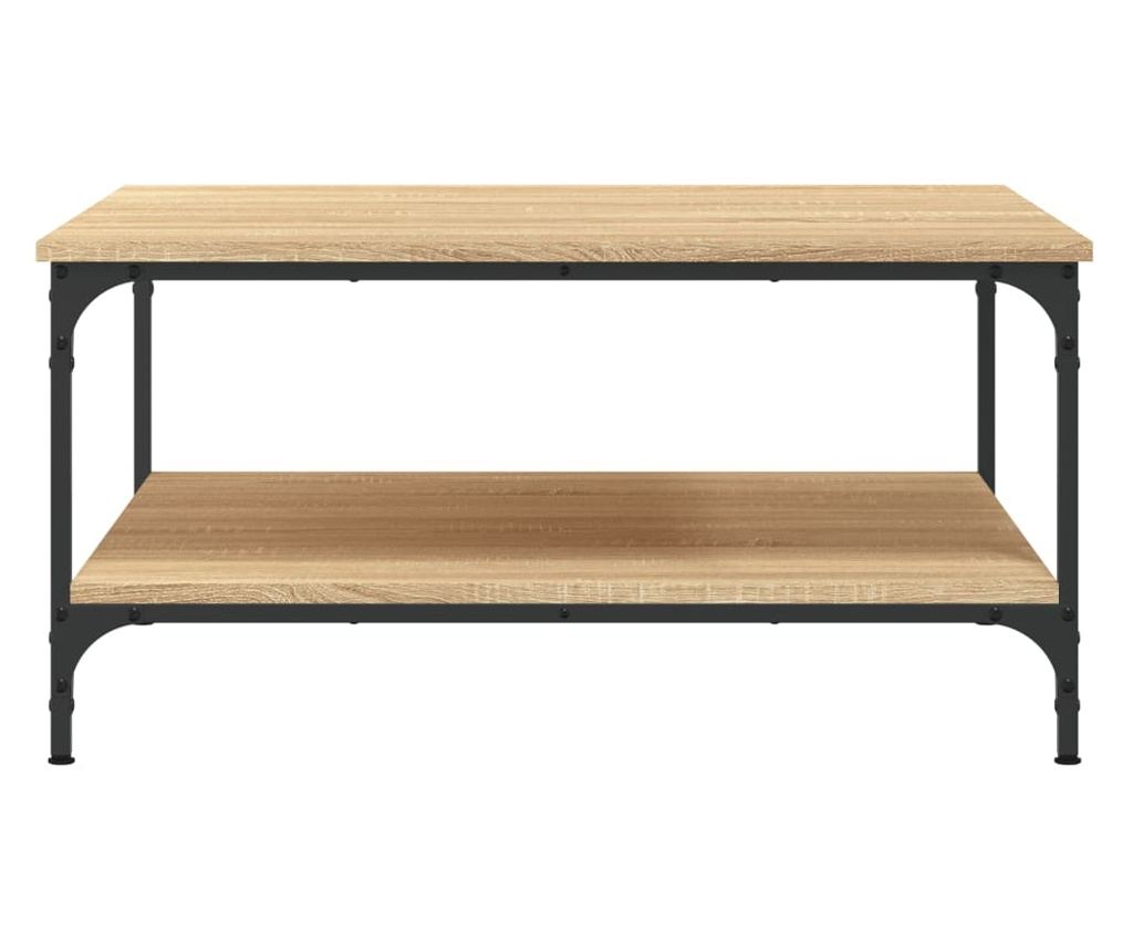 Stolić za kavu, sonoma hrast, 80x80x40 cm, konstruirano drvo - 4