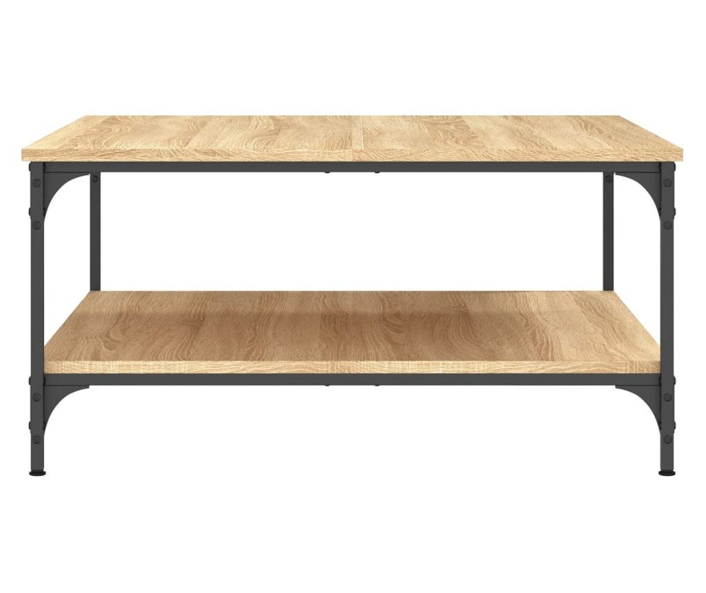 Stolić za kavu, sonoma hrast, 80x80x40 cm, konstruirano drvo - 5