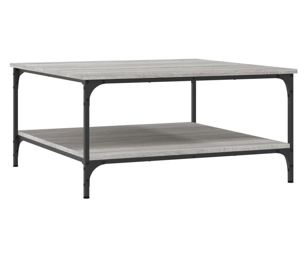 Klub stol, sonoma siva, 80x80x40 cm, kompozitno drvo - 2