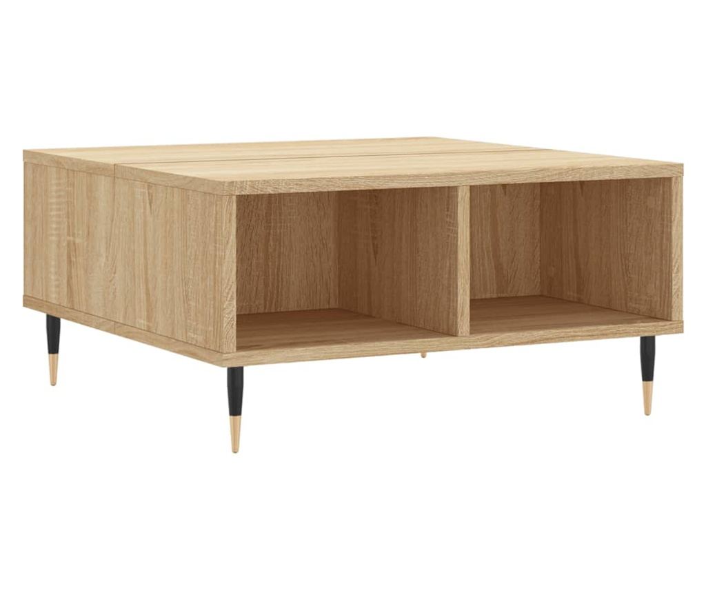 Stolić za kavu, sonoma hrast, 60x60x30 cm, kompozitno drvo - 2