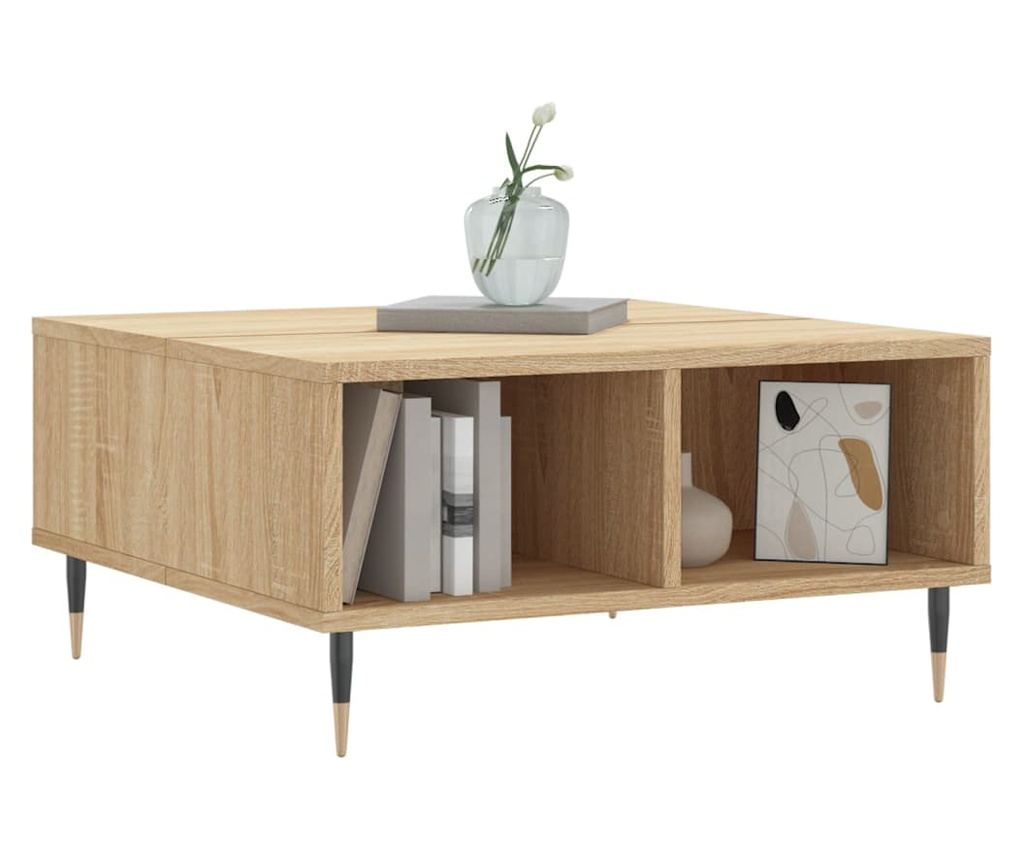 Stolić za kavu, sonoma hrast, 60x60x30 cm, kompozitno drvo - 3