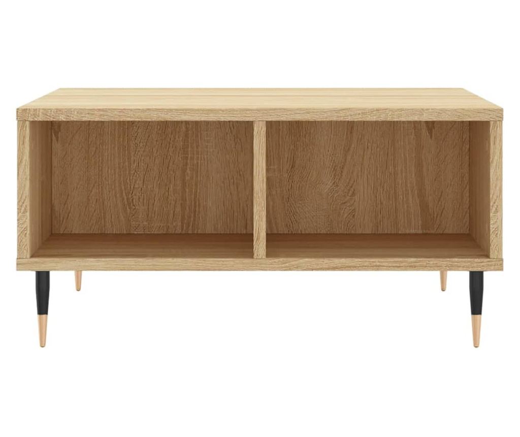 Stolić za kavu, sonoma hrast, 60x60x30 cm, kompozitno drvo - 4