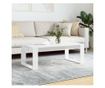 Stolić za kavu, ekstra sjajni bijeli, 102x50x35 cm, obrađeno drvo thumbnail 1