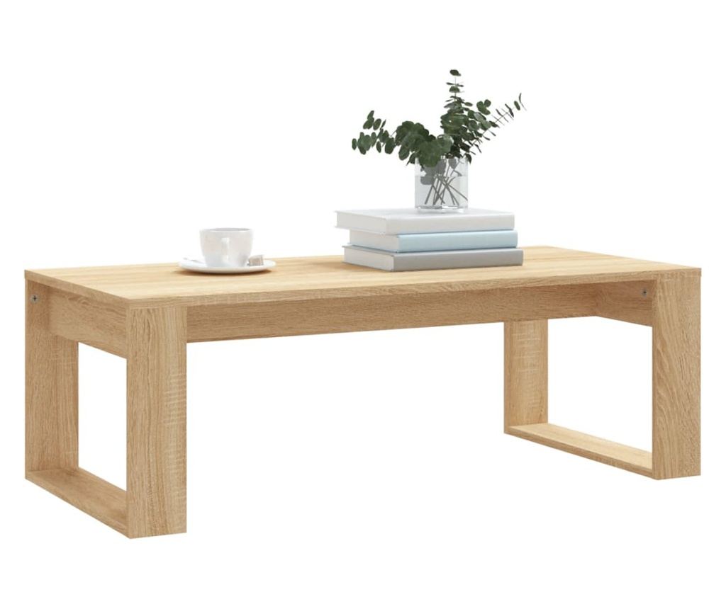 Klub stol, sonoma hrast, 102x50x35 cm, konstruirano drvo - 3