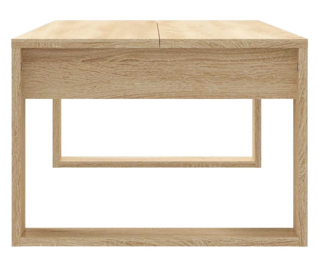 Klub stol, sonoma hrast, 102x50x35 cm, konstruirano drvo - 5