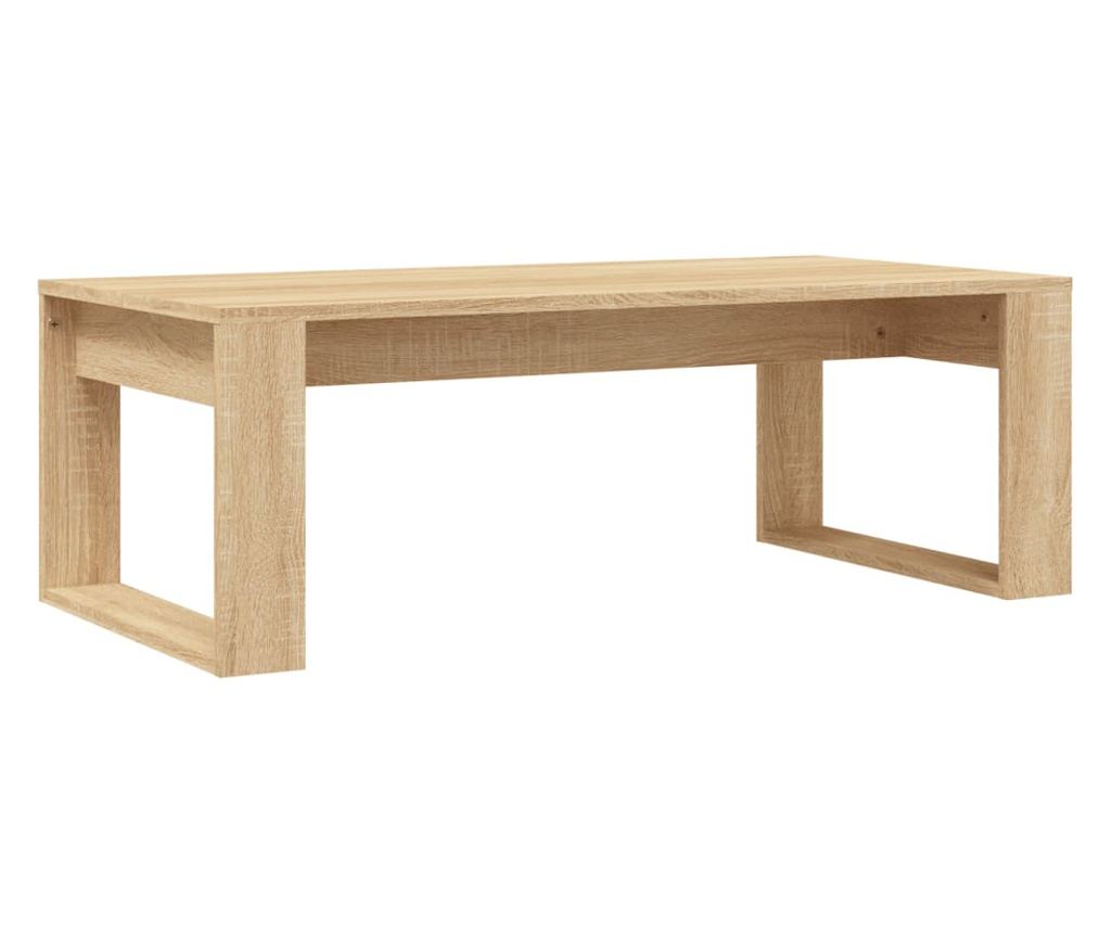 Klub stol, sonoma hrast, 102x50x35 cm, konstruirano drvo - 6