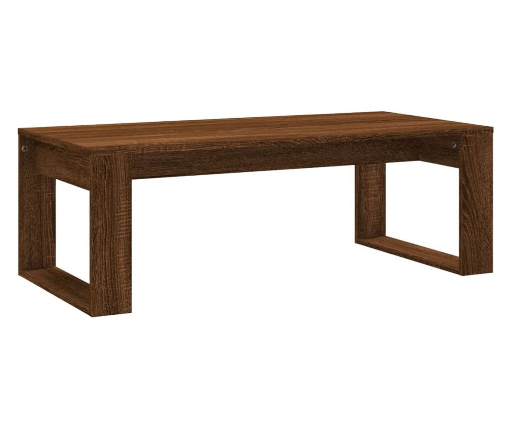 Klub stol, smeđi hrast, 102x50x35 cm, konstruirano drvo - 2
