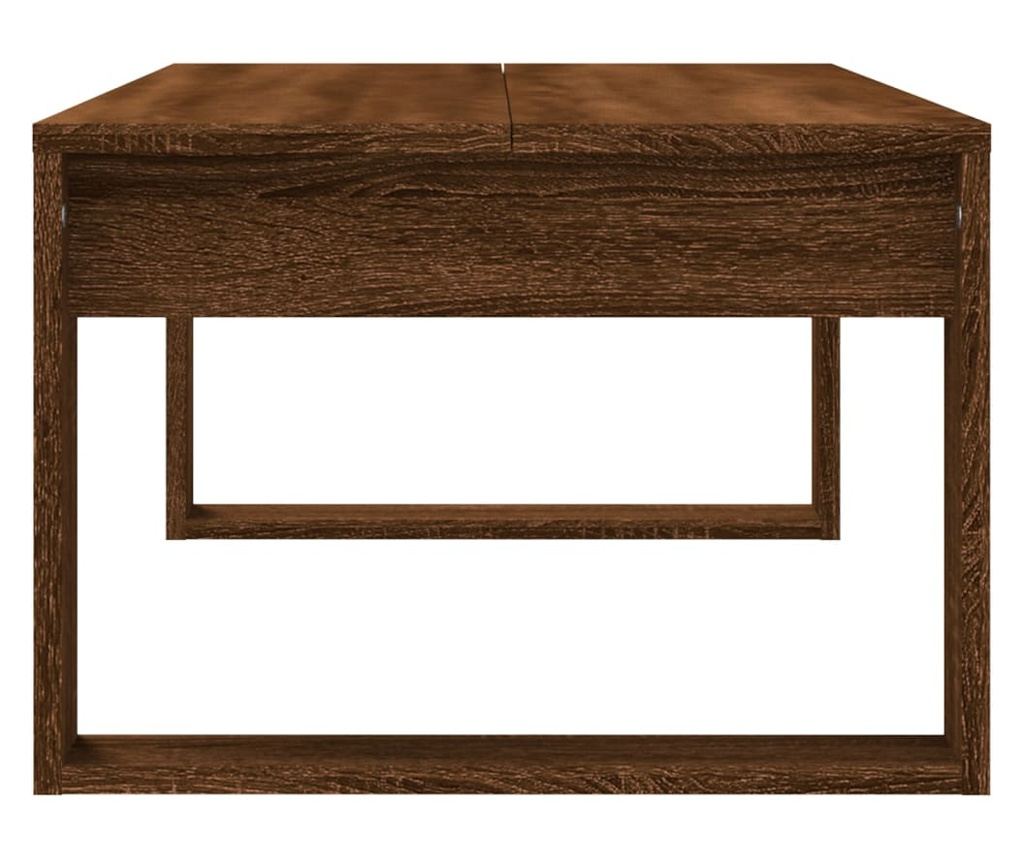 Klub stol, smeđi hrast, 102x50x35 cm, konstruirano drvo - 5