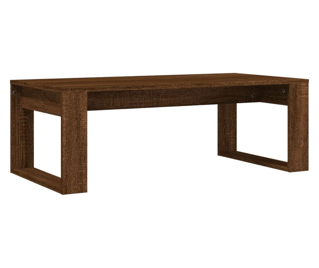 Klub stol, smeđi hrast, 102x50x35 cm, konstruirano drvo - 6
