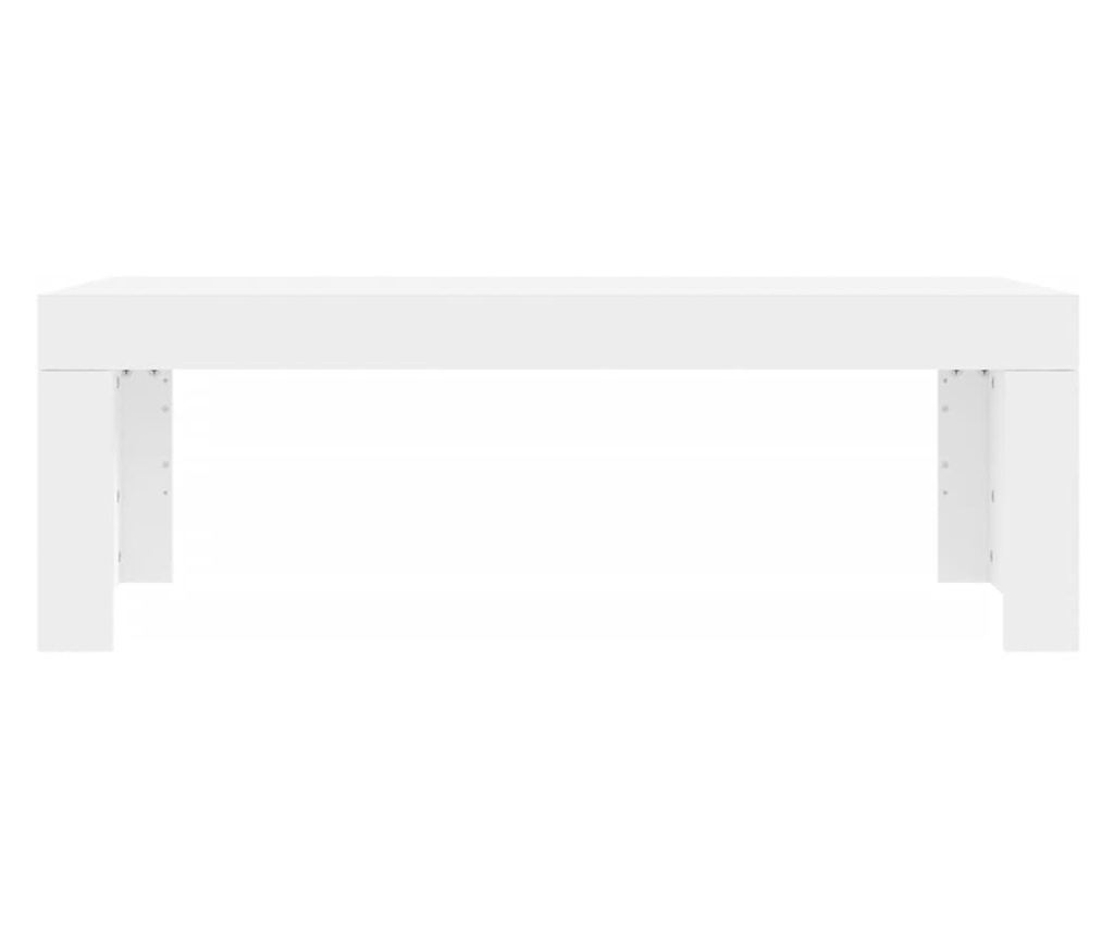 Klub stol, bijela, 102x50x36 cm, konstruirano drvo - 4