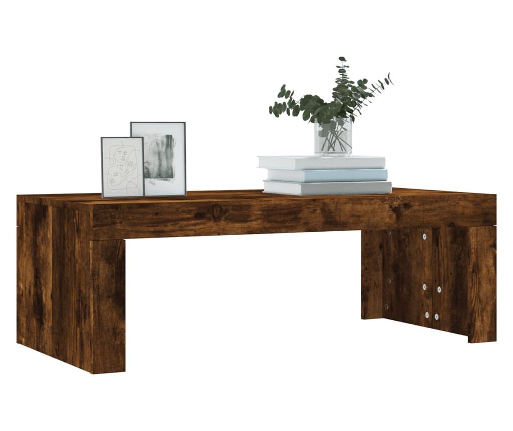 Stolić za kavu, dimljeni hrast, 102x50x36 cm, obrađeno drvo - 3