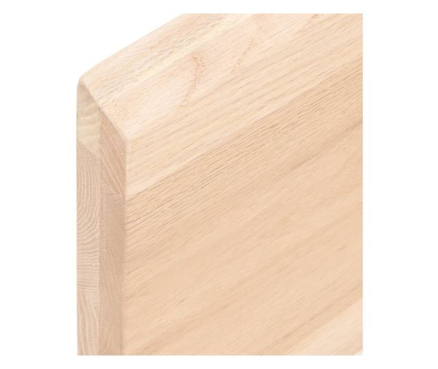 Falra szerelhet polc, 100x60x4 cm, kezeletlen tmr tlgyfa
