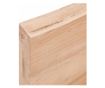 Vilgosbarna fali polc 120x30x6 cm, kezelt tmr tlgyfa