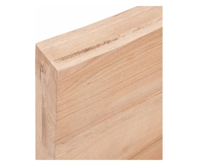 Vilgosbarna fali polc 120x30x6 cm, kezelt tmr tlgyfa