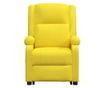 Zložljiv fotelj z dvigom, rumen, tekstilni material