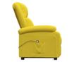Zložljiv fotelj z dvigom, rumen, tekstilni material