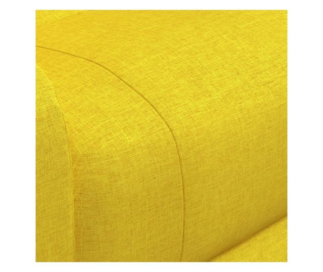 Zložljiv fotelj z dvigom, rumen, tekstilni material