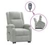 Dvignjivi naslanjač, svetlo siv, žamet thumbnail 1