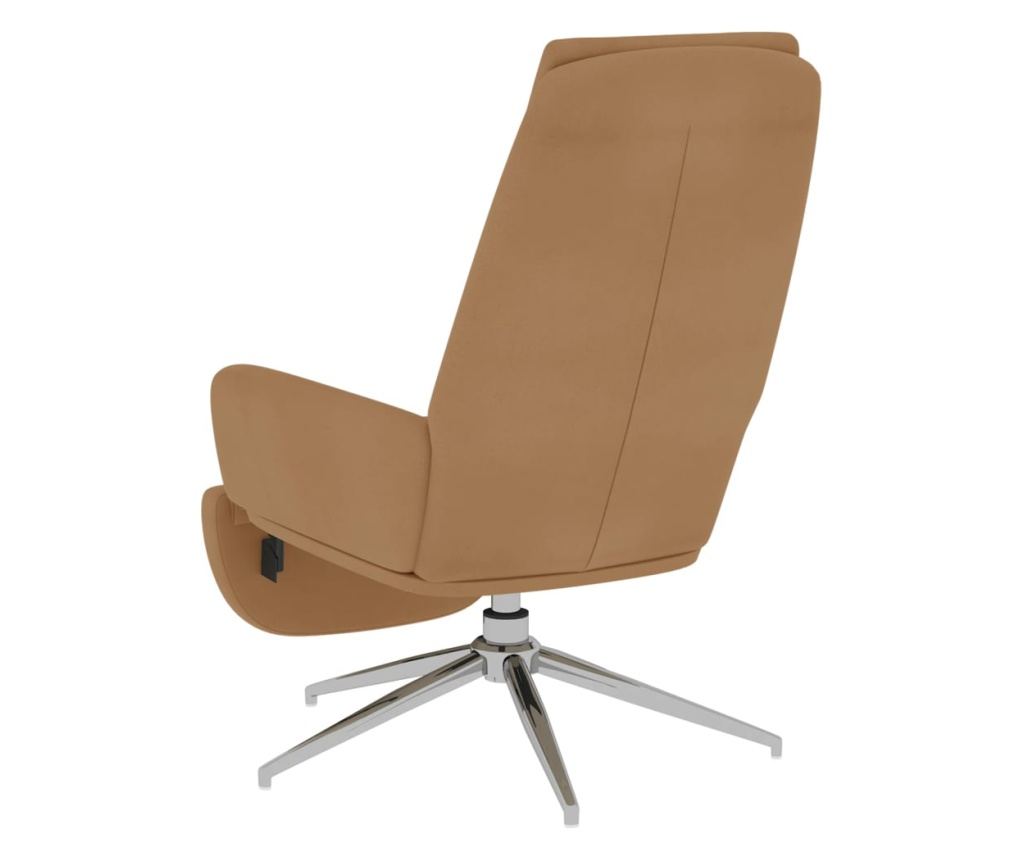 Sedež za sprostitev s taburejem, siva taupe, mikrovlakna - 5