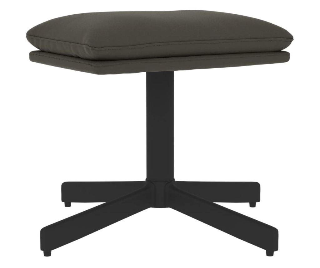 Sedežna garnitura z taburejem, temno siva, žamet - 5