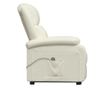Zložljiv fotelj s dvigom, krem, ekološka usnja thumbnail 4