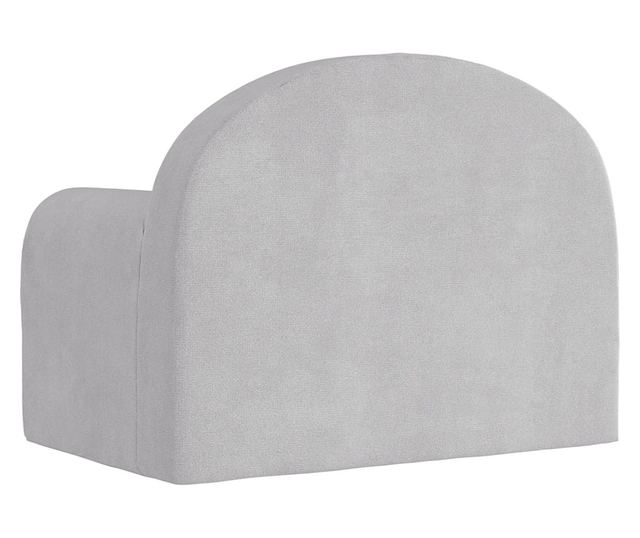 Otroška kavč, svetlo siva, mehak pliš