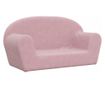 Otroška kavč s 2 sedežema, roza, mehak pliš thumbnail 2