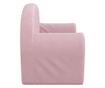 Otroška kavč s 2 sedežema, roza, mehak pliš thumbnail 4