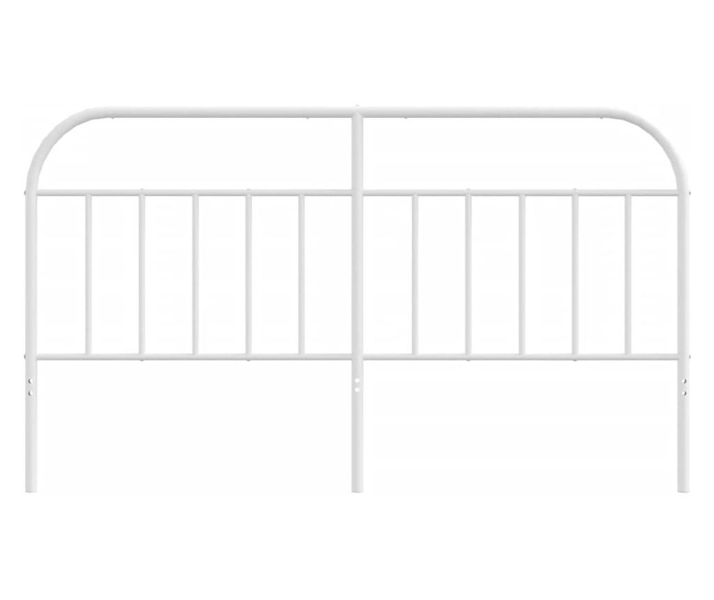 Metalni okvir kreveta, bijeli, 160 cm - 4