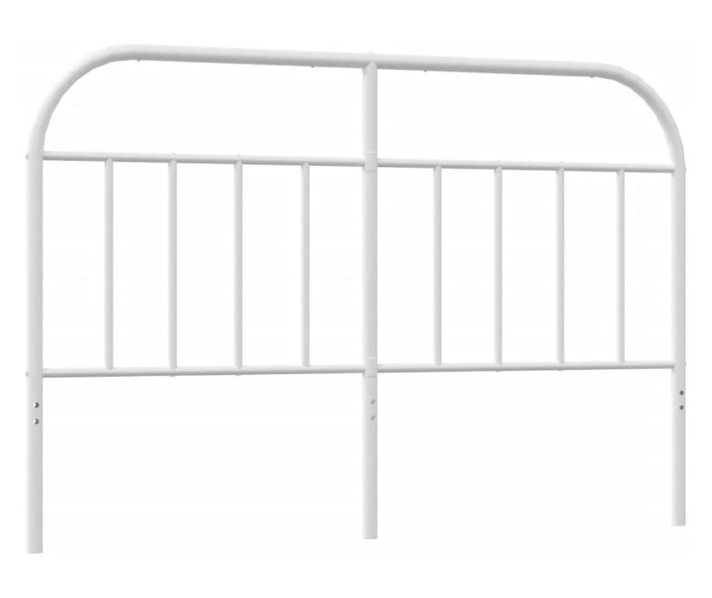 Metalni uzglavlje, bijelo, 140 cm - 2