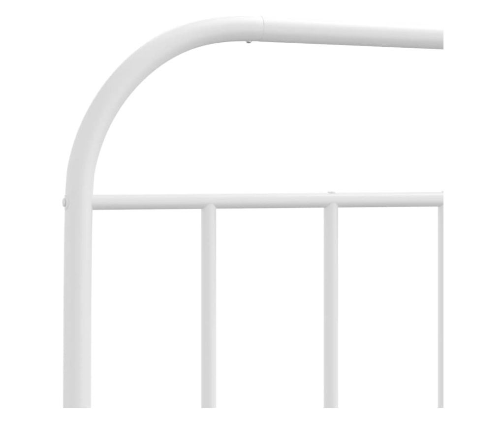 Metalni uzglavlje, bijelo, 140 cm - 6