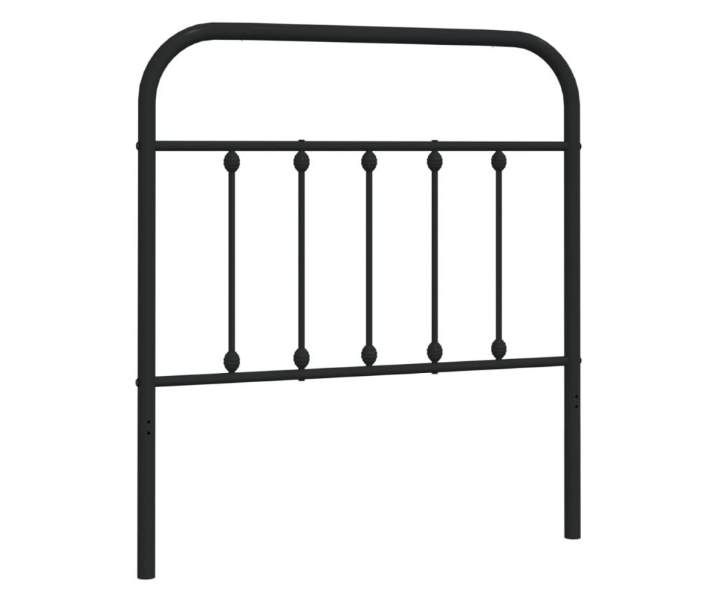 Metalni okvir kreveta, crni, 90 cm - 2