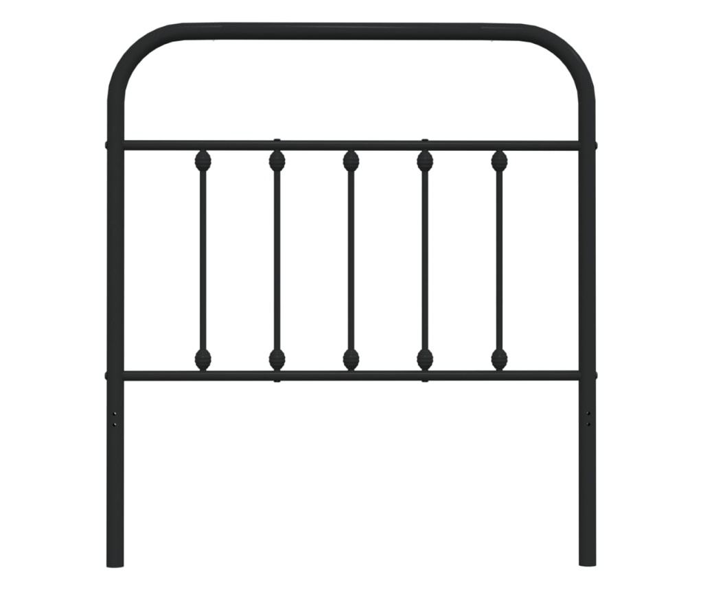 Metalni okvir kreveta, crni, 90 cm - 4