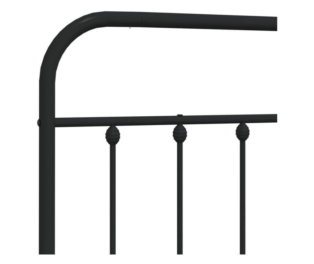 Metalni okvir kreveta, crni, 90 cm - 6