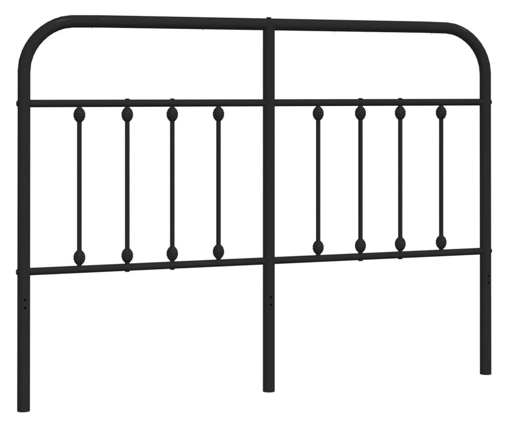 Metalna uzglavlja, crna, 140 cm - 2