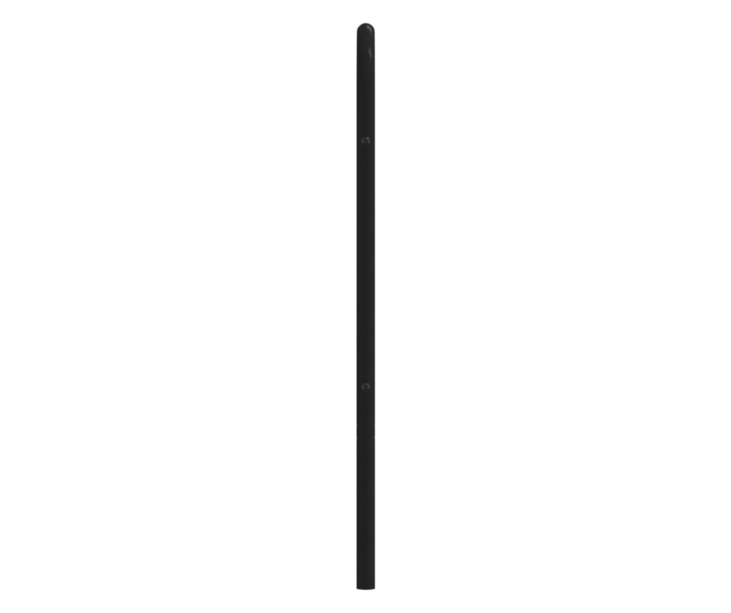 Metalna uzglavlje kreveta, crna, 120 cm - 5