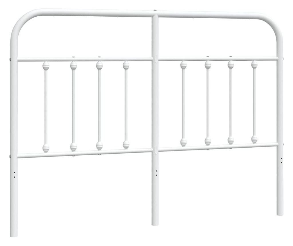 Metalna uzglavlja, bijela, 140 cm - 2