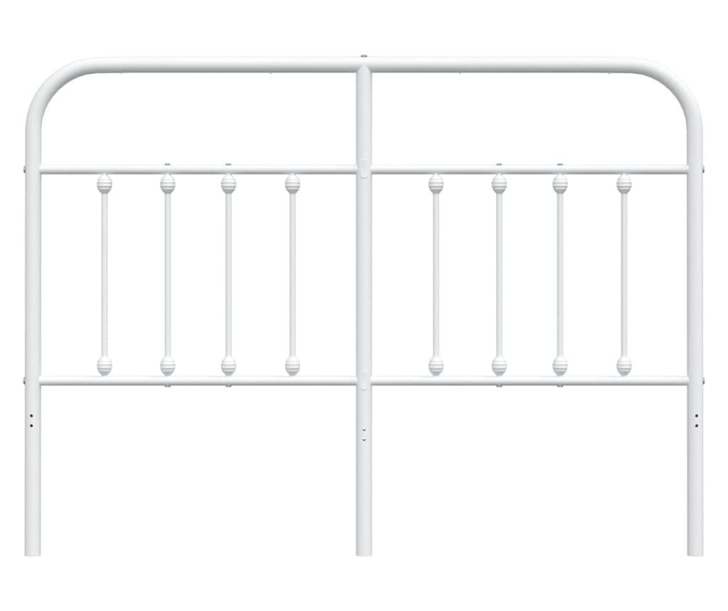 Metalna uzglavlja, bijela, 135 cm - 4