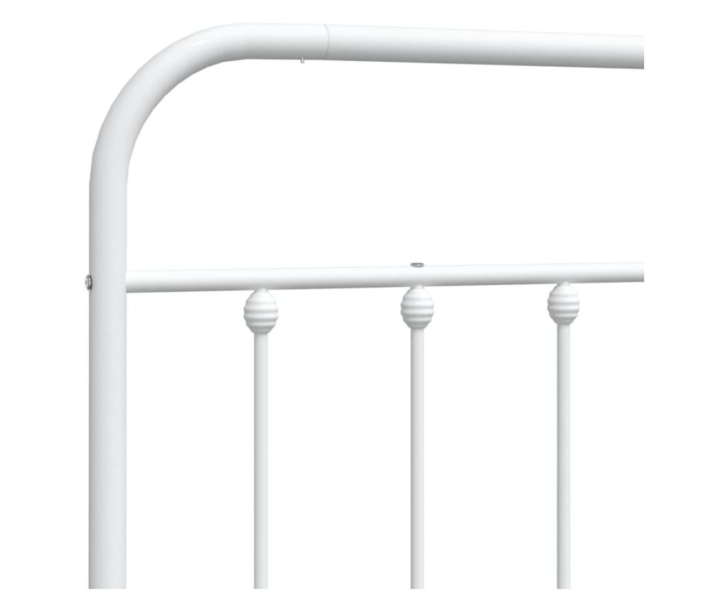 Metalna uzglavlja, bijela, 140 cm - 6