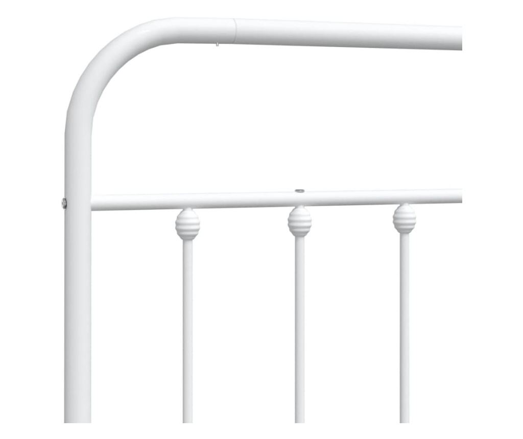 Metalna uzglavlja, bijela, 135 cm - 6