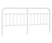 Metalni uzglavlje kreveta, bijelo, 200 cm thumbnail 2