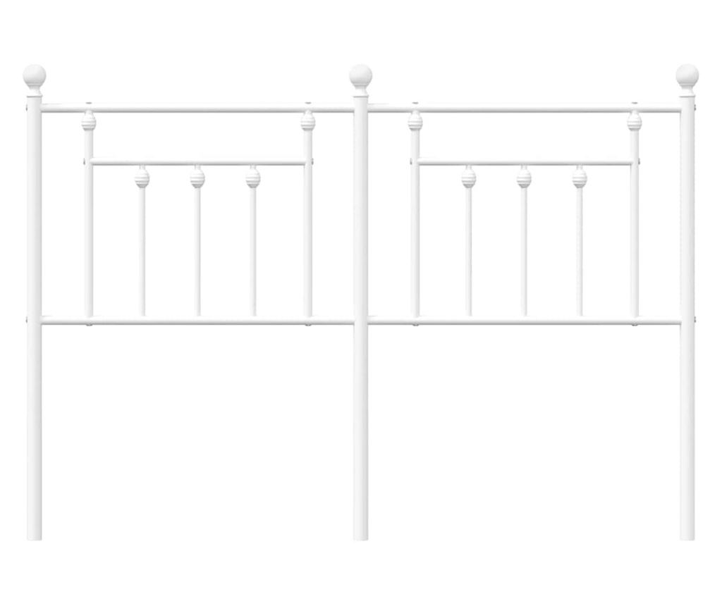 Okvir za krevet, bijeli, 150 cm - 4