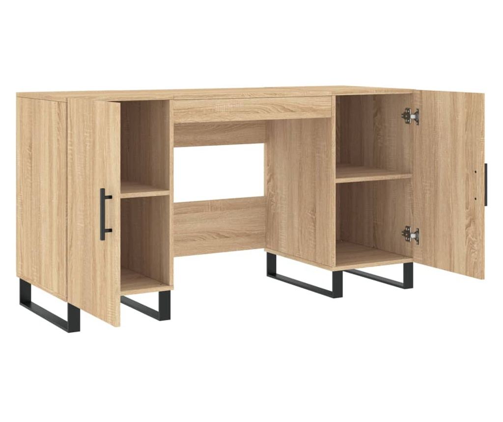 Radni stol, sonoma hrast, 140x50x75 cm, kompozitno drvo - 5