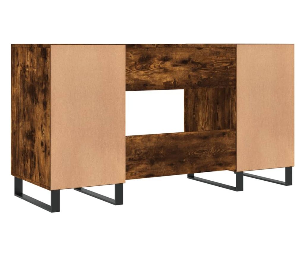 Radni stol, dimljeni hrast, 140x50x75 cm, kompozitno drvo - 8