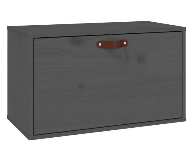 Omara, siva, 60x30x35 cm, masivno borovo leso