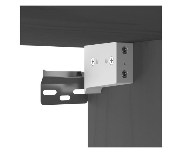 Omara, siva, 60x30x35 cm, masivno borovo leso