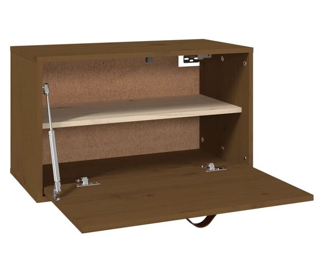 Omara, medena rjava, 60x30x35 cm, masivno borovo leso